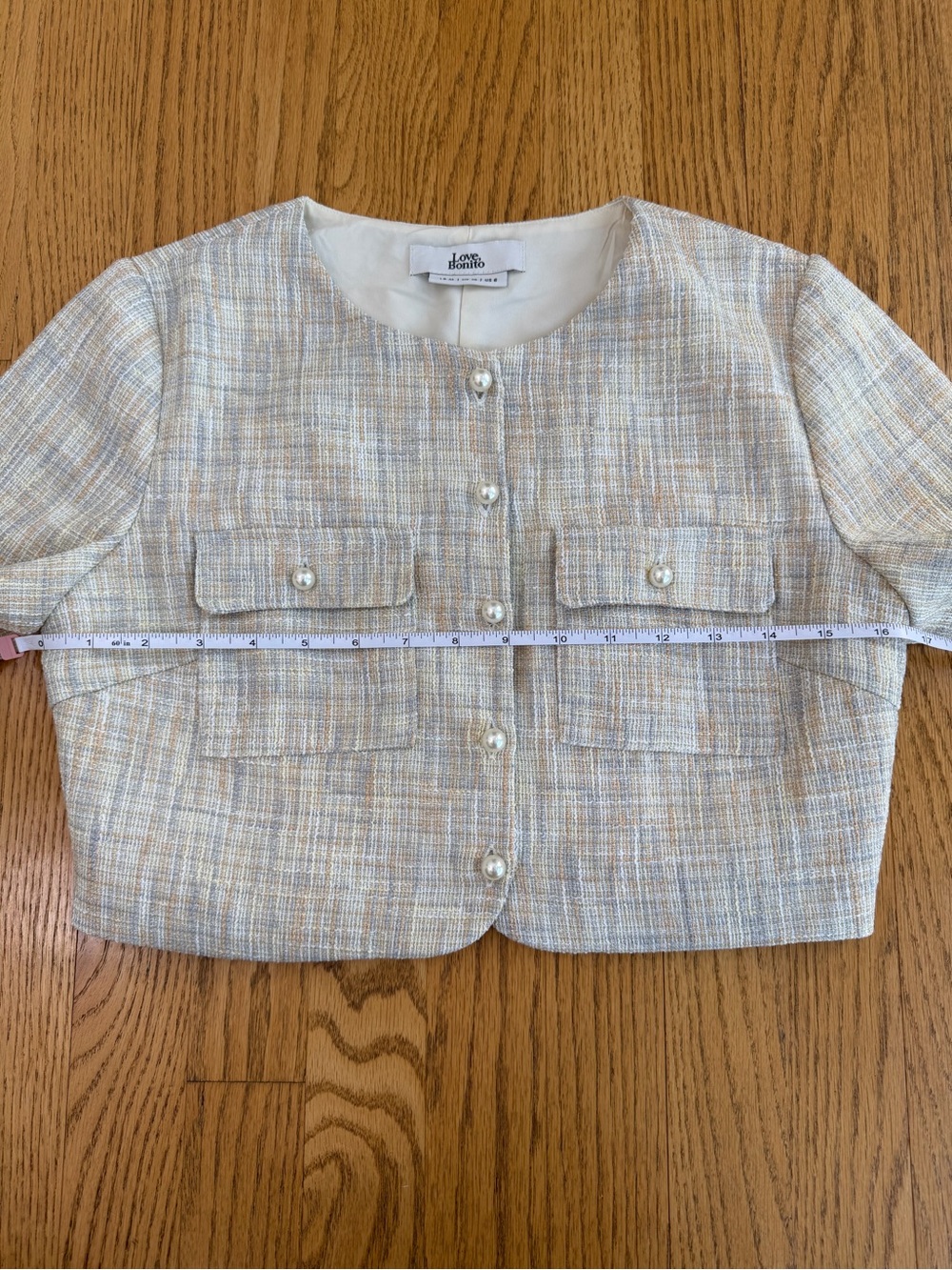 Love Bonito Cropped Tweed Jacket - Picture 7 of 11
